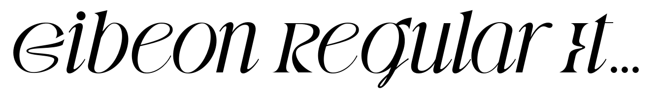 Gibeon Regular Italic